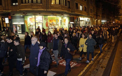 Fotografías de la concentración en Pamplona con motivo del 25 de noviembre: Día Internacional contra la violencia hacia las mujeres