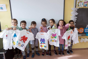 Alumnado del CP Juan de Palafox de Fitero durante una jornada lectiva.