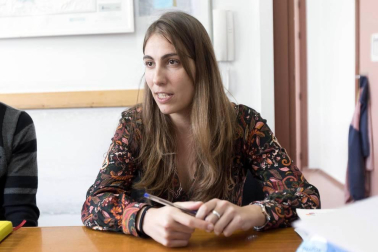 Alumnado del CP Juan de Palafox de Fitero durante una jornada lectiva.