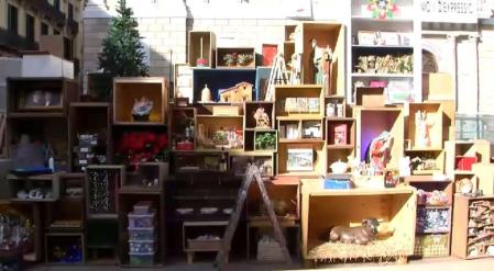 Polémica con el belén del Ayuntamiento de Barcelona, un año más