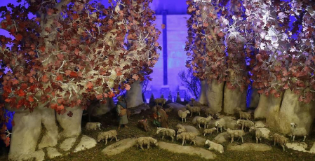 Fotos de los belenes de la exposición de Navidad en Baluarte 2019