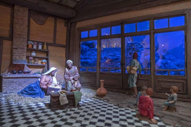 La Asociación de Belenistas de Estella y merindad renueva casi por completo los nacimientos de años anteriores en la cita más esperada de la casa de cultura Fray Diego