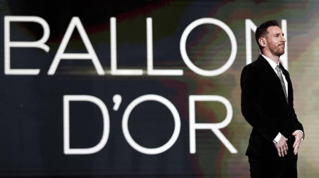 Fotografías de la gala de entrega del Balón de Oro, trofeo que concede la revista deportiva francesa 'France Football'.