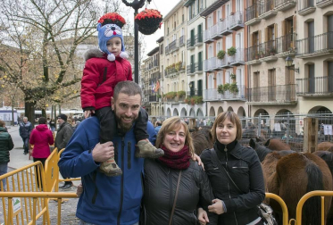 El pasado fin de semana se celebró en Estella la feria en honor a San Andrés. En la plaza de Santiago tuvo lugar la tradicional exhibición de ganado y en la vecina plaza de los Fueros, se expuso una muestra de artesanía de la comarca. Además, a lo largo de toda la jornada se desarrollaron diversas exhibiciones y concursos. Tampoco faltaron las degustaciones, entre las que destacó una exquisita ternera que se asó en la plaza de San Martín.