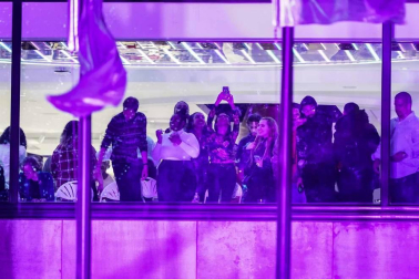 Fotos del encendido del árbol del Rockefeller Center, en Nueva York