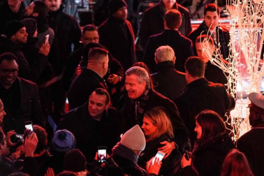 Fotos del encendido del árbol del Rockefeller Center, en Nueva York