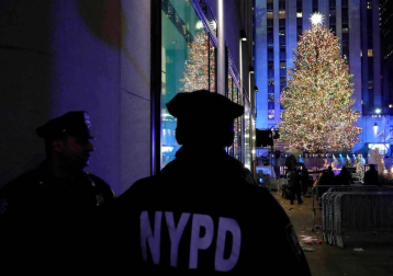 Fotos del encendido del árbol del Rockefeller Center, en Nueva York
