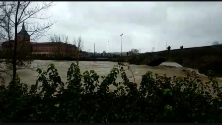 Inundaciones en Pamplona - Puente de Santa Engracia