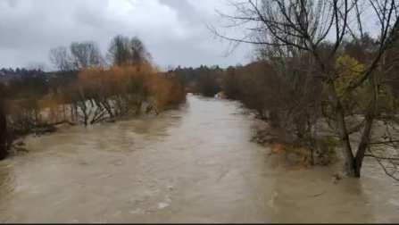 Inundaciones en Pamplona - Puente de la Magdalena