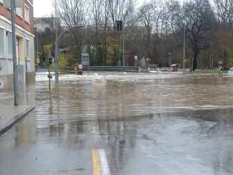 Fotos enviadas por los lectores de Diario de Navarra de las inundaciones de este viernes en Navarra.
