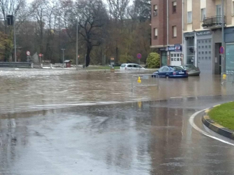 Fotos enviadas por los lectores de Diario de Navarra de las inundaciones de este viernes en Navarra.