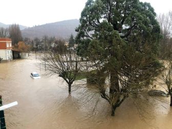 Fotos enviadas por los lectores de Diario de Navarra de las inundaciones de este viernes en Navarra.