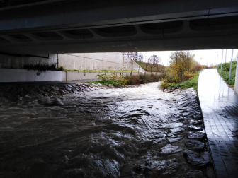Fotos enviadas por los lectores de Diario de Navarra de las inundaciones de este viernes en Navarra.