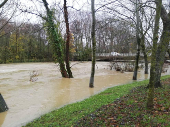 Fotos enviadas por los lectores de Diario de Navarra de las inundaciones de este viernes en Navarra.