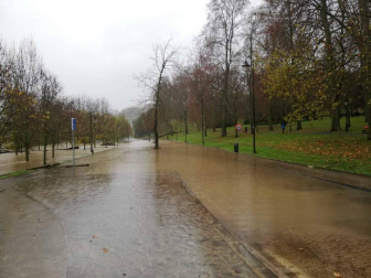 Fotos enviadas por los lectores de Diario de Navarra de las inundaciones de este viernes en Navarra.