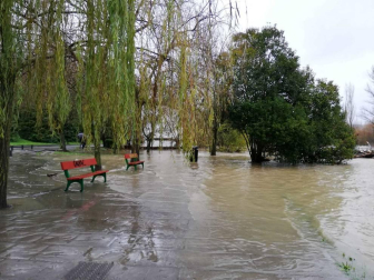 Fotos enviadas por los lectores de Diario de Navarra de las inundaciones de este viernes en Navarra.