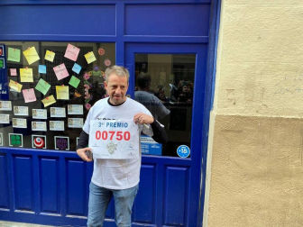 El tercer premio, el 750, deja cinco millones de euros en la calle Aldapa, en Pamplona