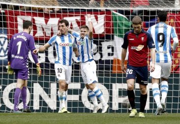Fotos Osasuna Real Sociedad: resumen gráfico del partido disputado en El Sadar.