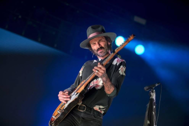 Imágenes del concierto que Leiva ofreció en el Navarra Arena en Pamplona.