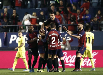 Imágenes del partido disputado este sábado en El Sadar.