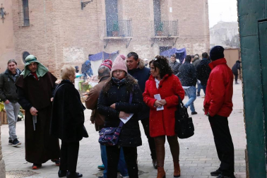 Imágenes del belén viviente de la localidad ribera de Cortes.