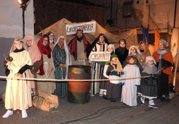 Imágenes del belén viviente de la localidad de San Adrián.