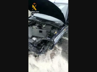 Accidente con dos vehículos implicados en Noáin