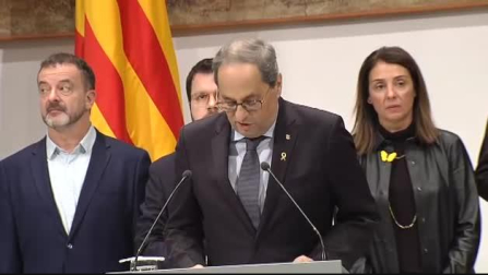 Torra pide convocar un pleno urgente y tilda la decisión de la JEC de “golpe de estado”