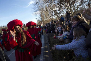 Fotos de la llegada de los Reyes Magos a Pamplona y de la cabalgata