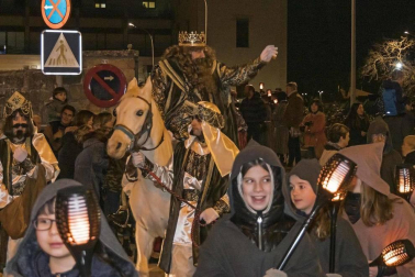Cabalgata de sus Majestades de Oriente los Reyes Magos en Estella.