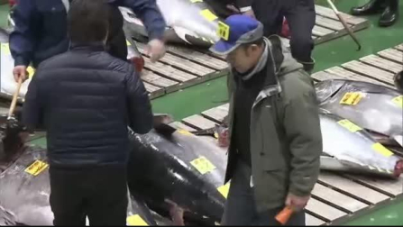 Un atún rojo de 278 kilos alcanza los 2,7 millones de euros en la lonja de Tokio