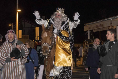 Cabalgata de sus Majestades de Oriente los Reyes Magos en Estella.