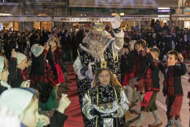 Cabalgata de sus Majestades de Oriente los Reyes Magos en Estella.