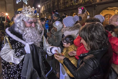 Cabalgata de sus Majestades de Oriente los Reyes Magos en Estella.