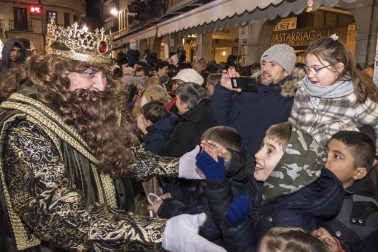 Cabalgata de sus Majestades de Oriente los Reyes Magos en Estella.