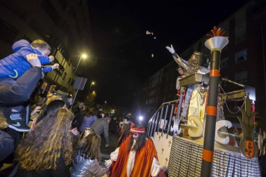 Cabalgata de sus Majestades de Oriente los Reyes Magos en la cabalgata de Burlada