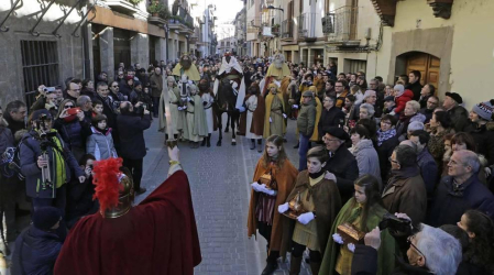 Cabalgata de sus Majestades los Reyes Magos en Sangüesa.