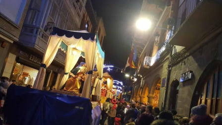 Cabalgata de sus Majestades los Reyes Magos en Sangüesa.