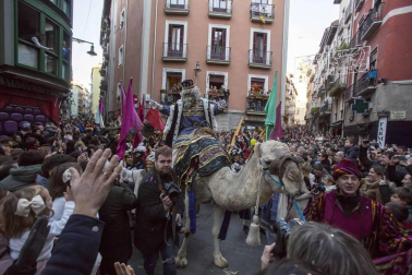 Imágenes de la cabalgata de Reyes de Pamplona