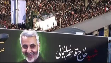 Multitudinario funeral de Soleimani en Irán