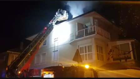 Incendio en una vivienda de la calle Eguzki de Mutilva Alta