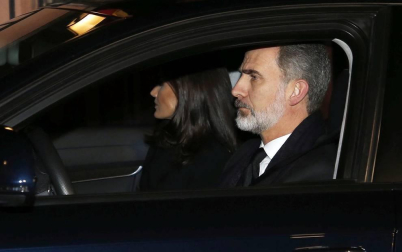 Fotos de la llegada de familiares y cercanos a la capilla ardiente de Pilar de Borbón