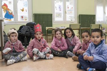 Alumnado del CPRicardo Campano de Viana durante una jornada lectiva