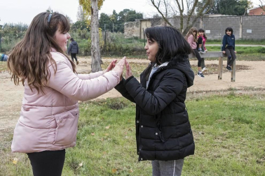 Alumnado del CPRicardo Campano de Viana durante una jornada lectiva