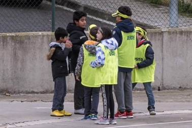 Alumnado del CPRicardo Campano de Viana durante una jornada lectiva