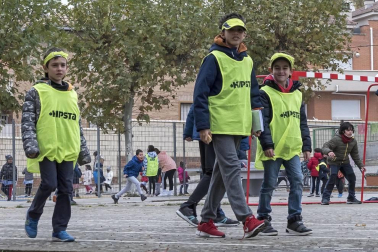 Alumnado del CPRicardo Campano de Viana durante una jornada lectiva