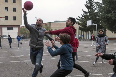Alumnado del CPRicardo Campano de Viana durante una jornada lectiva