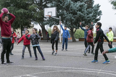 Alumnado del CPRicardo Campano de Viana durante una jornada lectiva