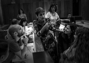 Fotos de la exposición fotográfica con el resumen del año que acoge El Corte Inglés de Pamplona