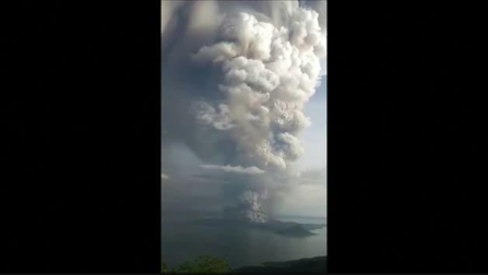Alerta en Filipinas ante la erupción del volcán Taal